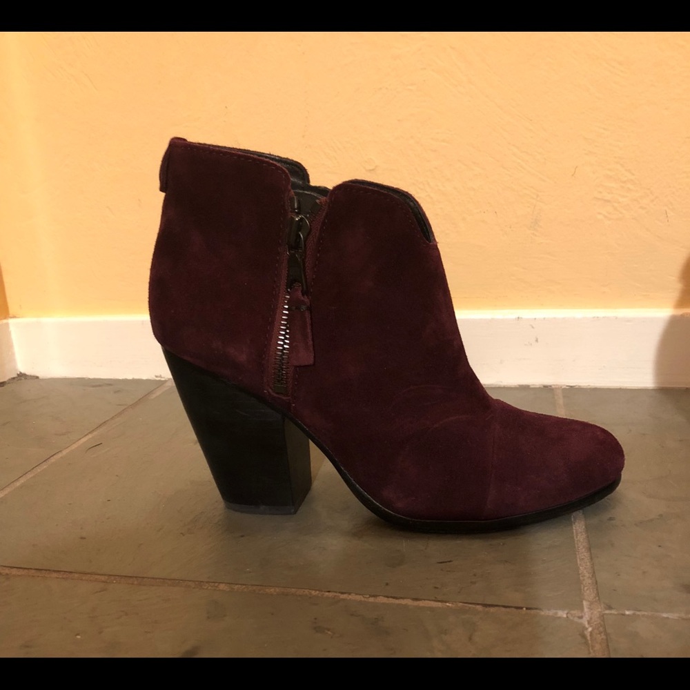 Rag & bone Margot booties size 37 burgundy